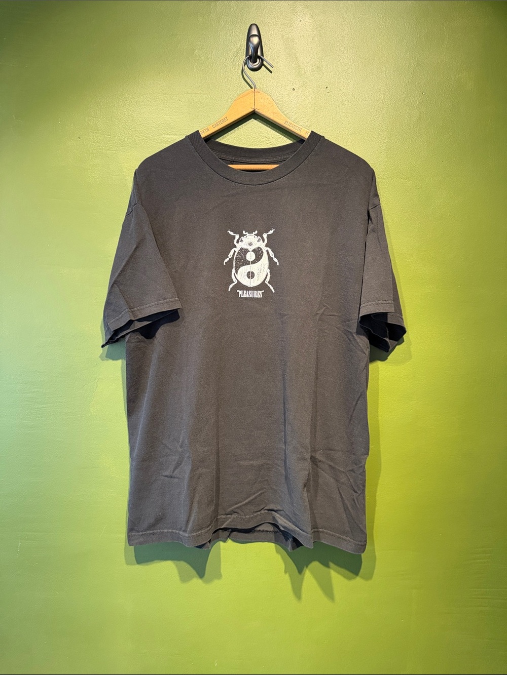 Pleasures Tick Black Graphic Crewneck T-Shirt